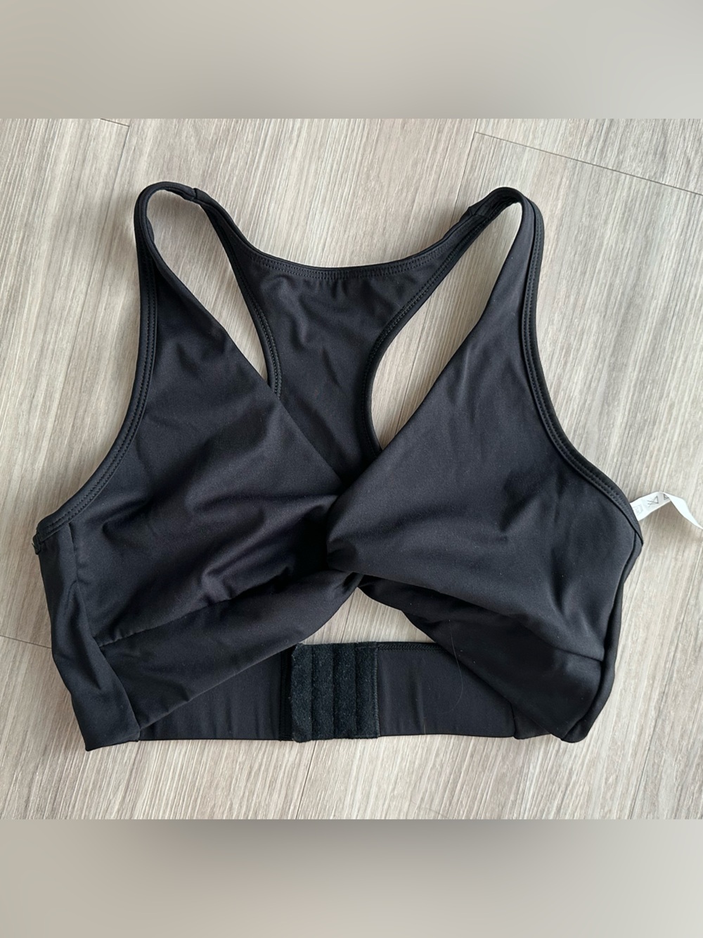 Pchee Bum Black Twist Sports Bra